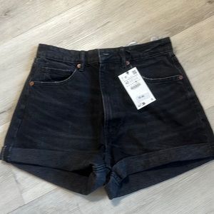 Zara high waisted mom shorts
